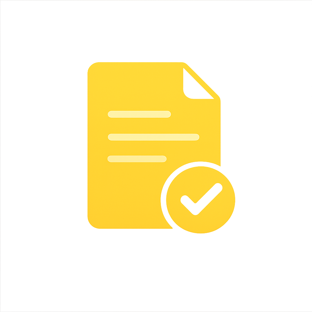 Checkmark — choose your pack